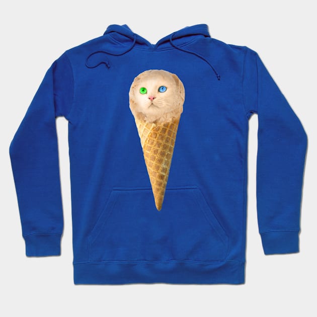 Ice Cream Cone Cat Hoodie by Emperor Frenguin